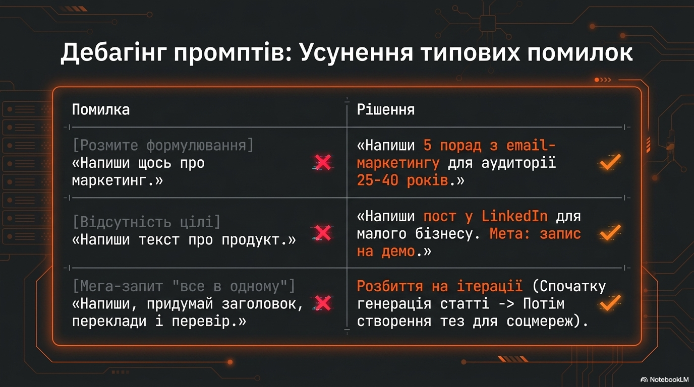 Поширені помилки, які псують результат