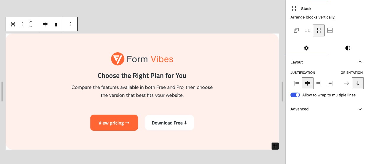 Design CTA with Synced WordPress Pattern