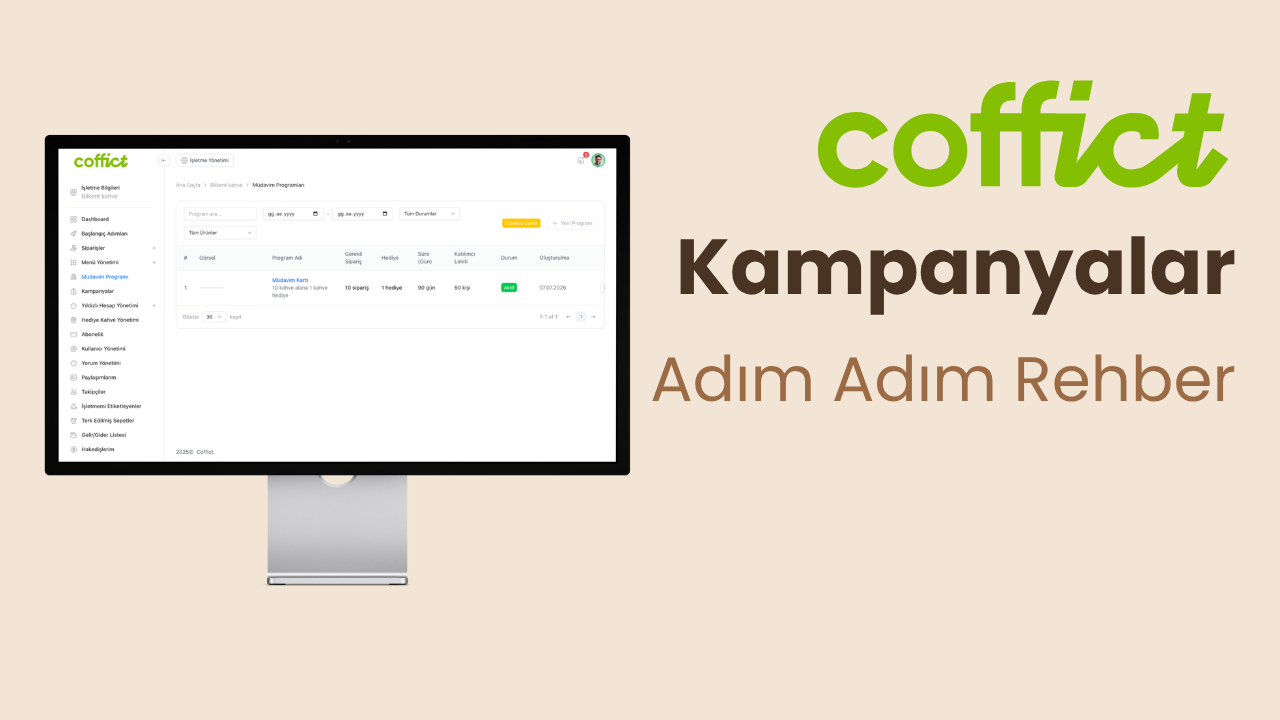 Coffict'te Kampanya Nasıl Oluşturulur? Kampanya Türleri ve Ayarları