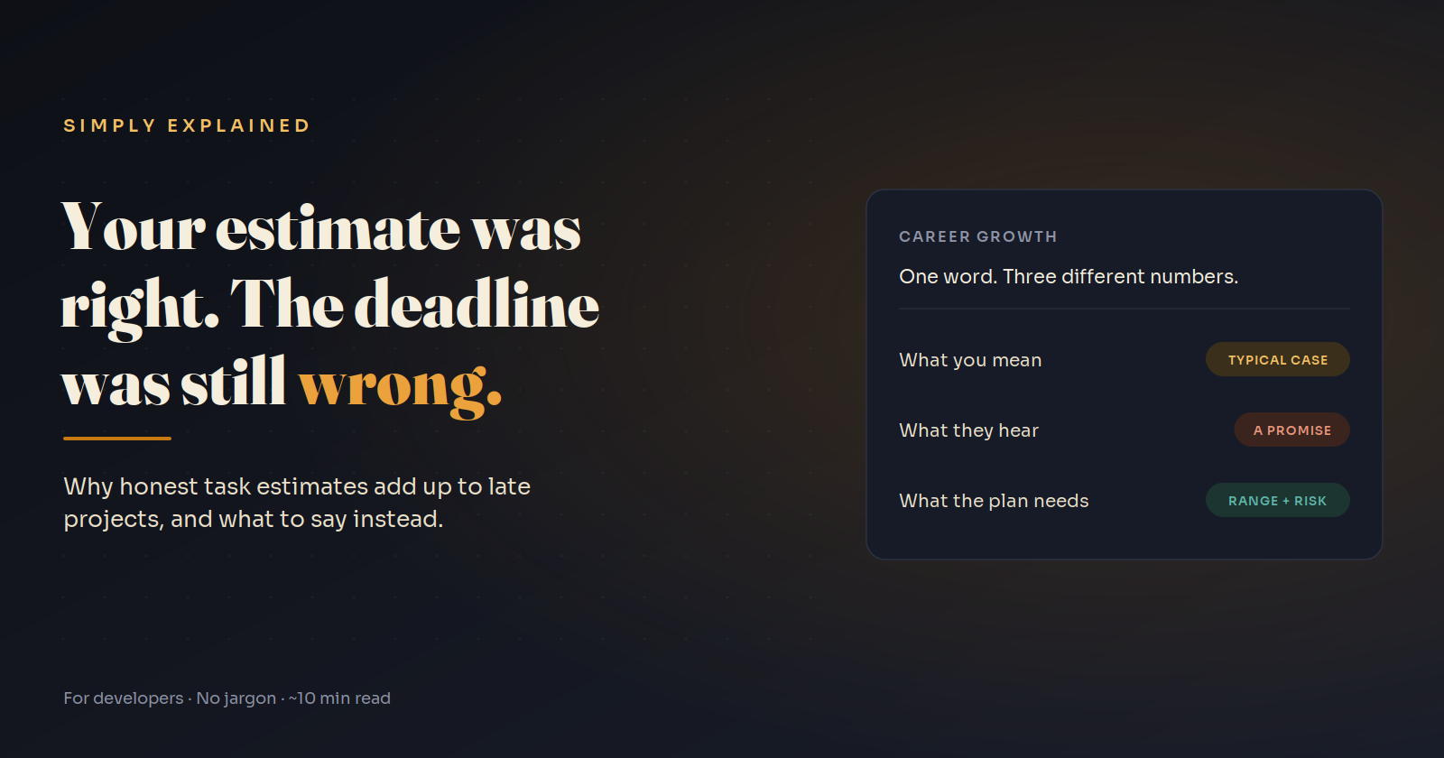 Why Accurate Estimates Add Up to Late Projects (and What to Say Instead)