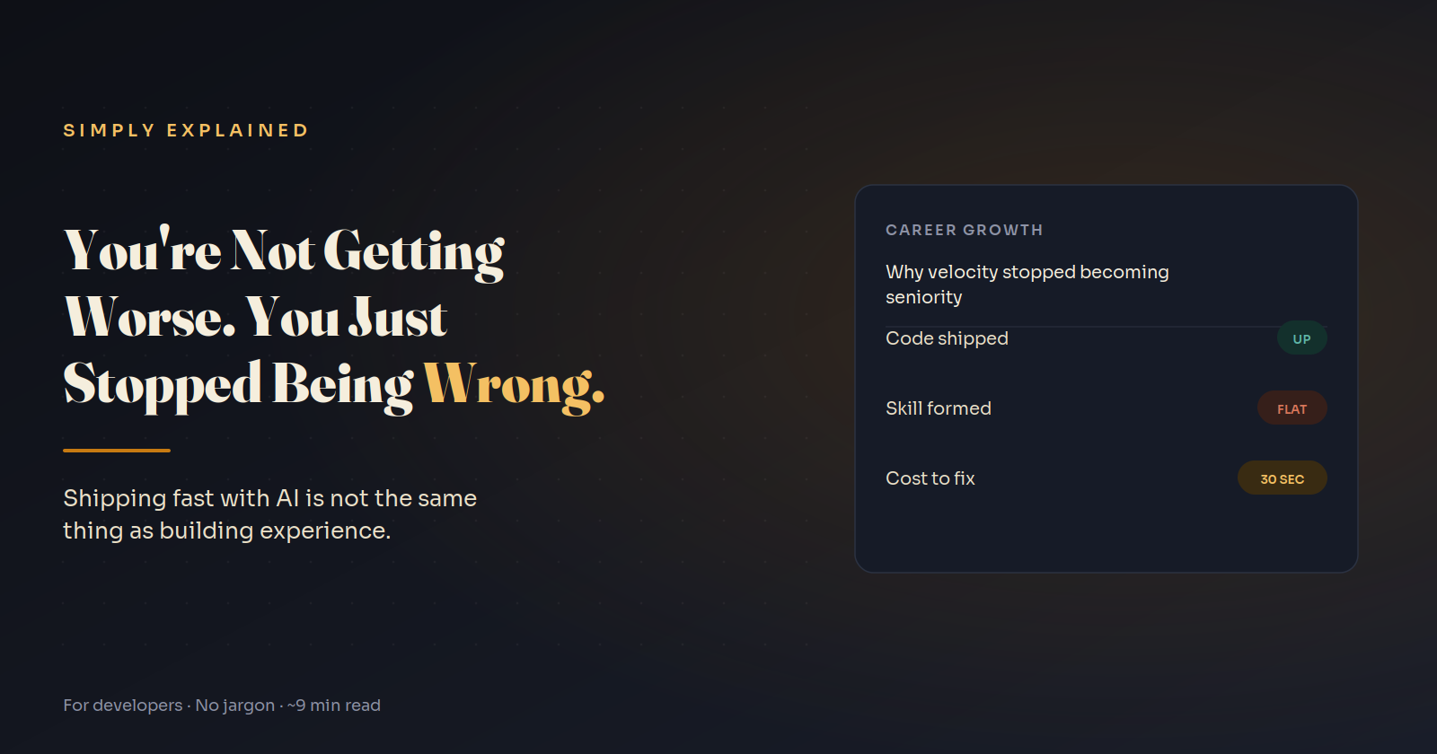 Shipping Fast With AI Is Not the Same Thing as Getting Better