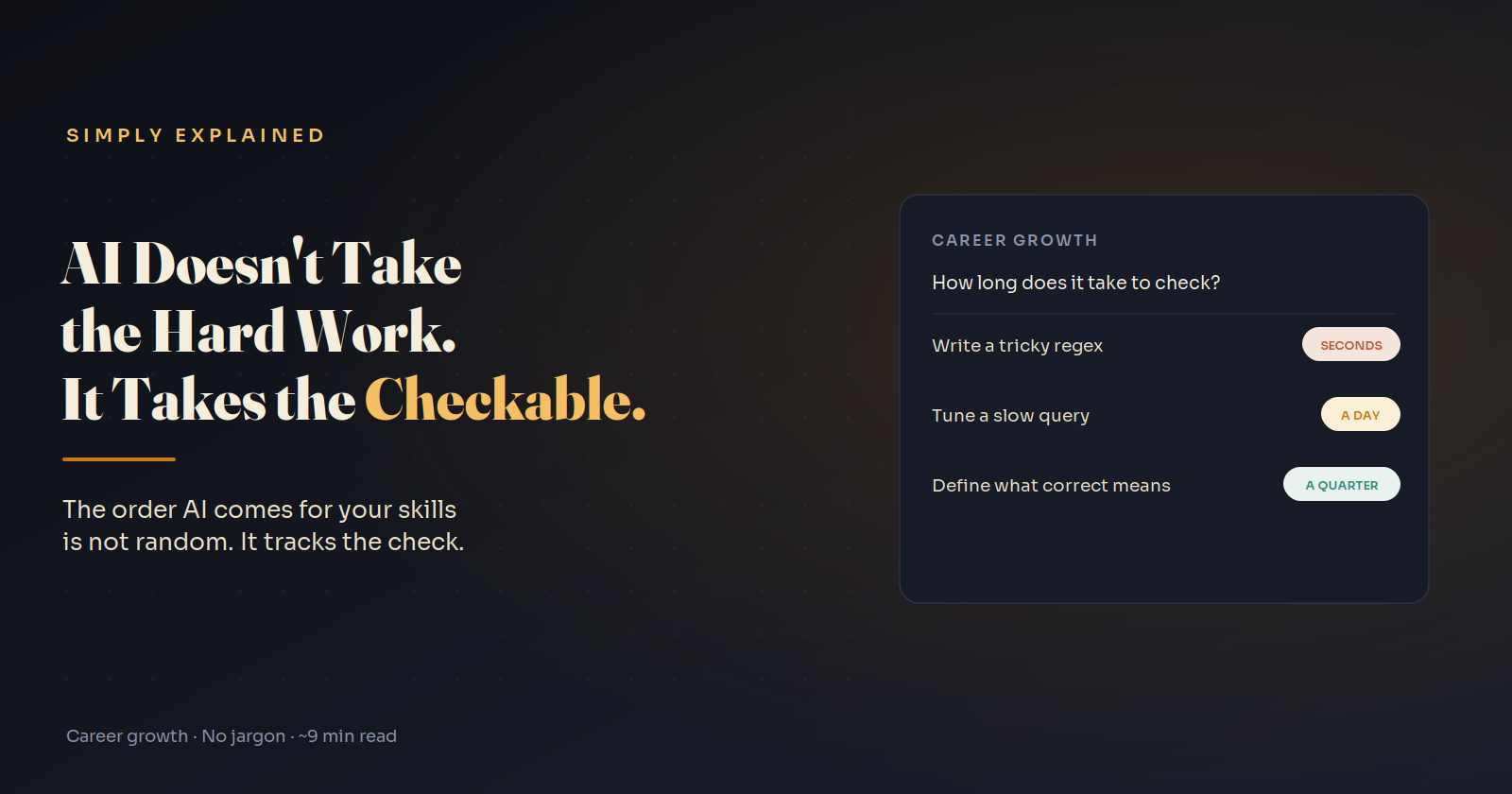 Which Developer Skills AI Replaces Next: Sort by the Cost of the Check