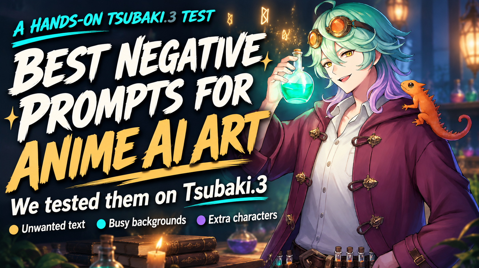 Testing the Best Negative Prompts for Anime AI Art With Fixed Seeds