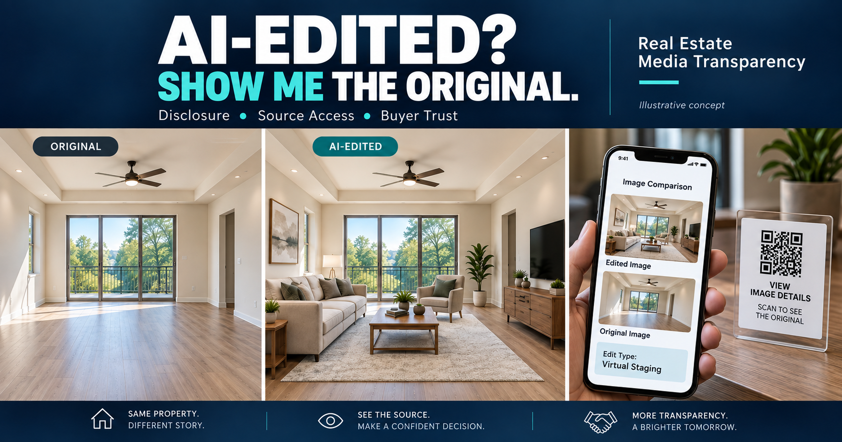 AI-Edited Listing Photos: Why Buyers Should Be Able to See the Original