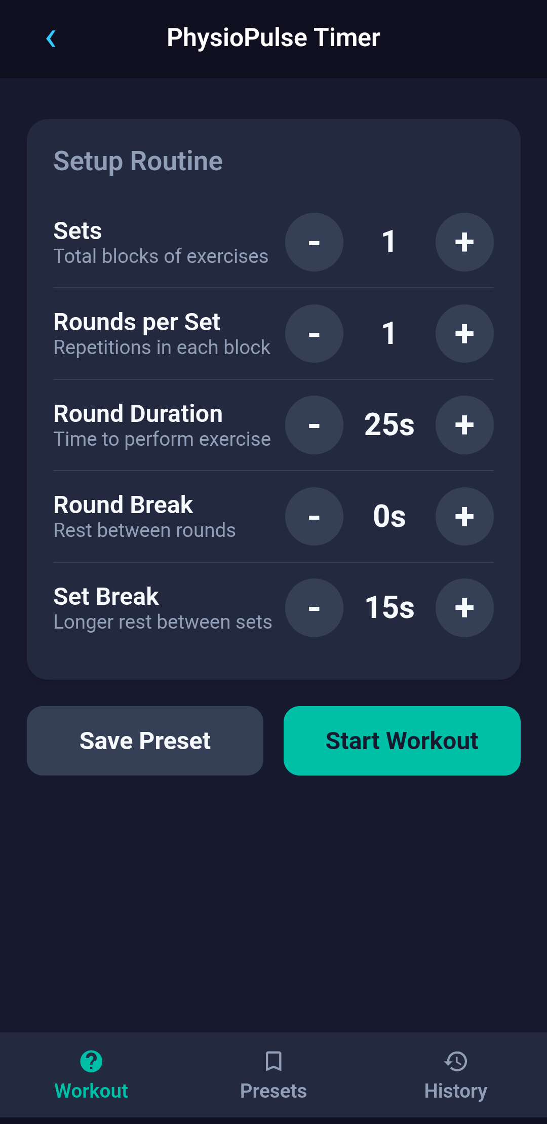 Custom Workout Timer
