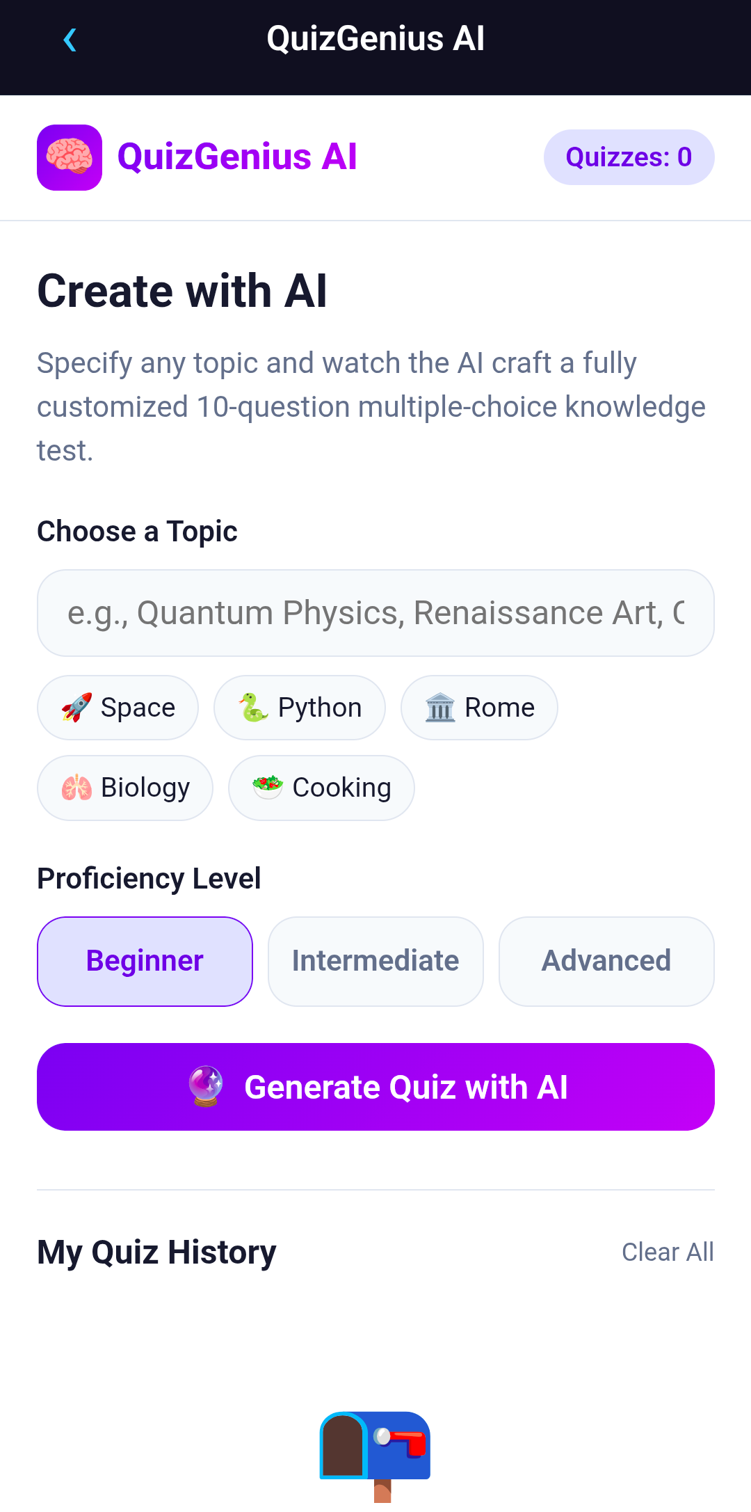 AI Quiz Generator