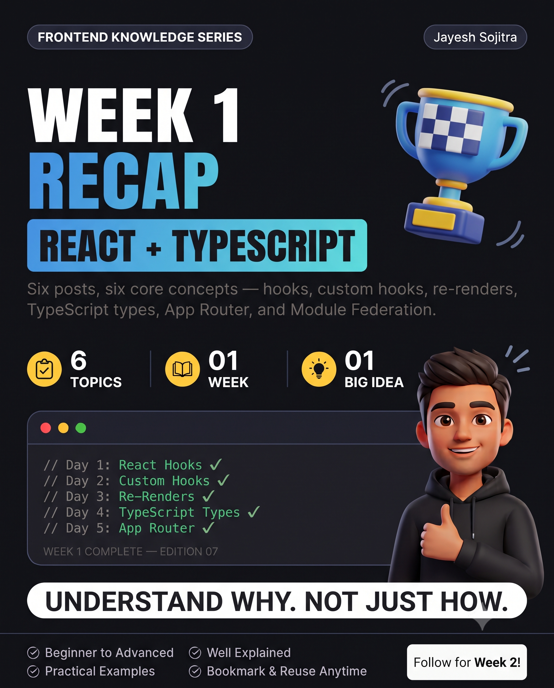 Week 1 Recap: React + TypeScript Fundamentals