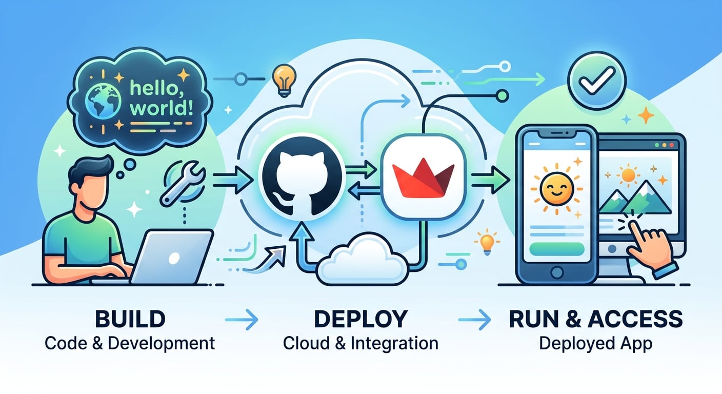 Build and Deploy a “Hello World” Web App with Streamlit Community Cloud + GitHub