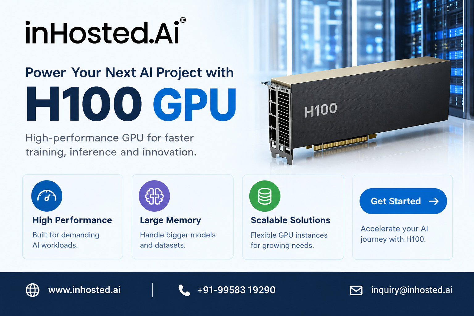 H100 GPU for AI Training, Inference and High-Performance Computing
