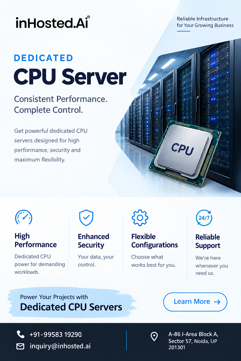 CPU Server for Reliable and High-Performance Computing