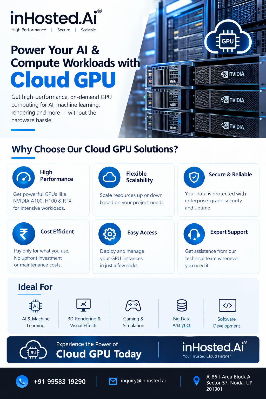 Cloud GPU Infrastructure for Scalable AI and High-Performance Computing