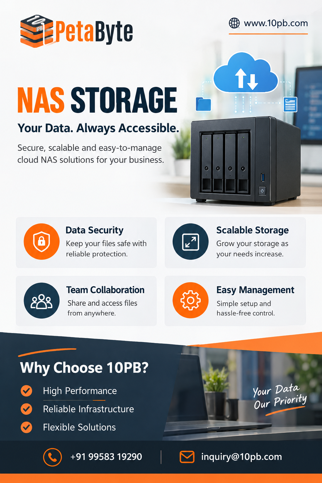 NAS Storage for Centralized, Secure and Scalable Data