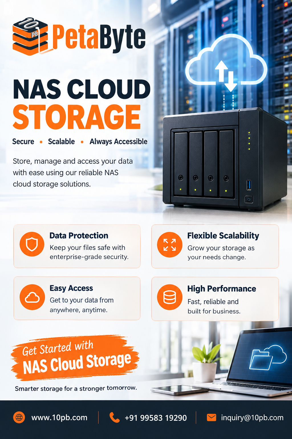 NAS Cloud Storage for Flexible and Efficient Data Management