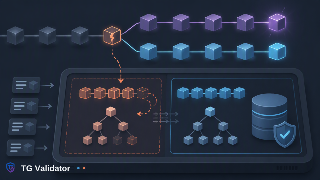 Handling Reorg-Induced State Rollbacks in Distributed Validation