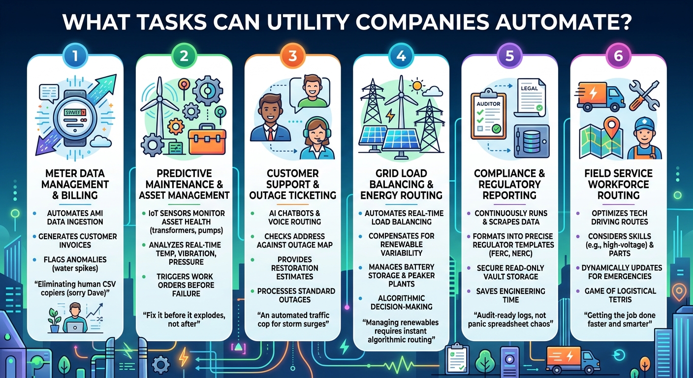 What Tasks Can Utility Companies Automate? 
