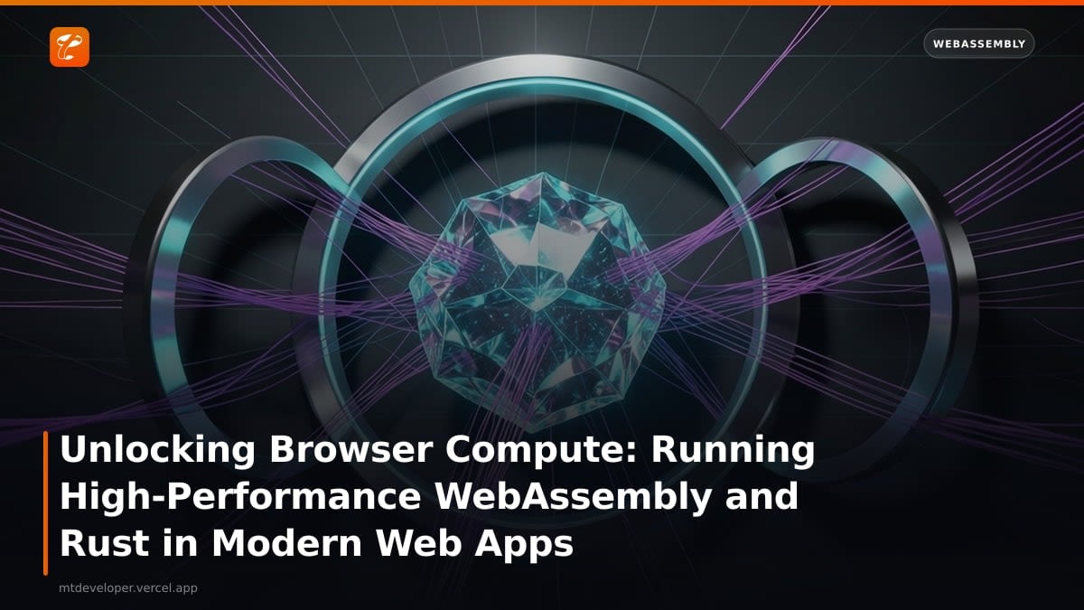 Unlocking Browser Compute: Running High-Performance WebAssembly and Rust in Modern Web Apps