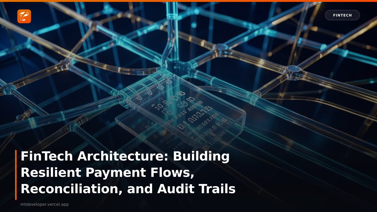 FinTech Architecture: Building Resilient Payment Flows, Reconciliation, and Audit Trails