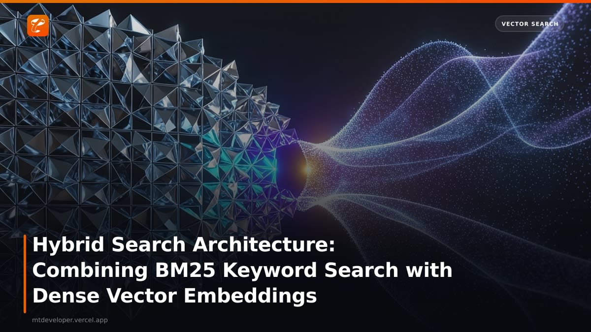 Hybrid Search Architecture: Combining BM25 Keyword Search with Dense Vector Embeddings