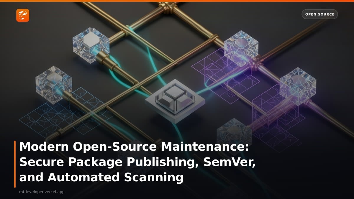 Modern Open-Source Maintenance: Secure Package Publishing, SemVer, and Automated Scanning