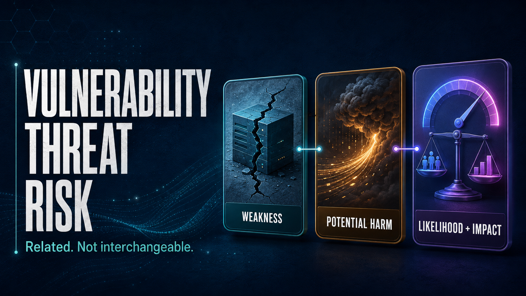 Vulnerability, Threat, and Risk Are Not the Same Thing