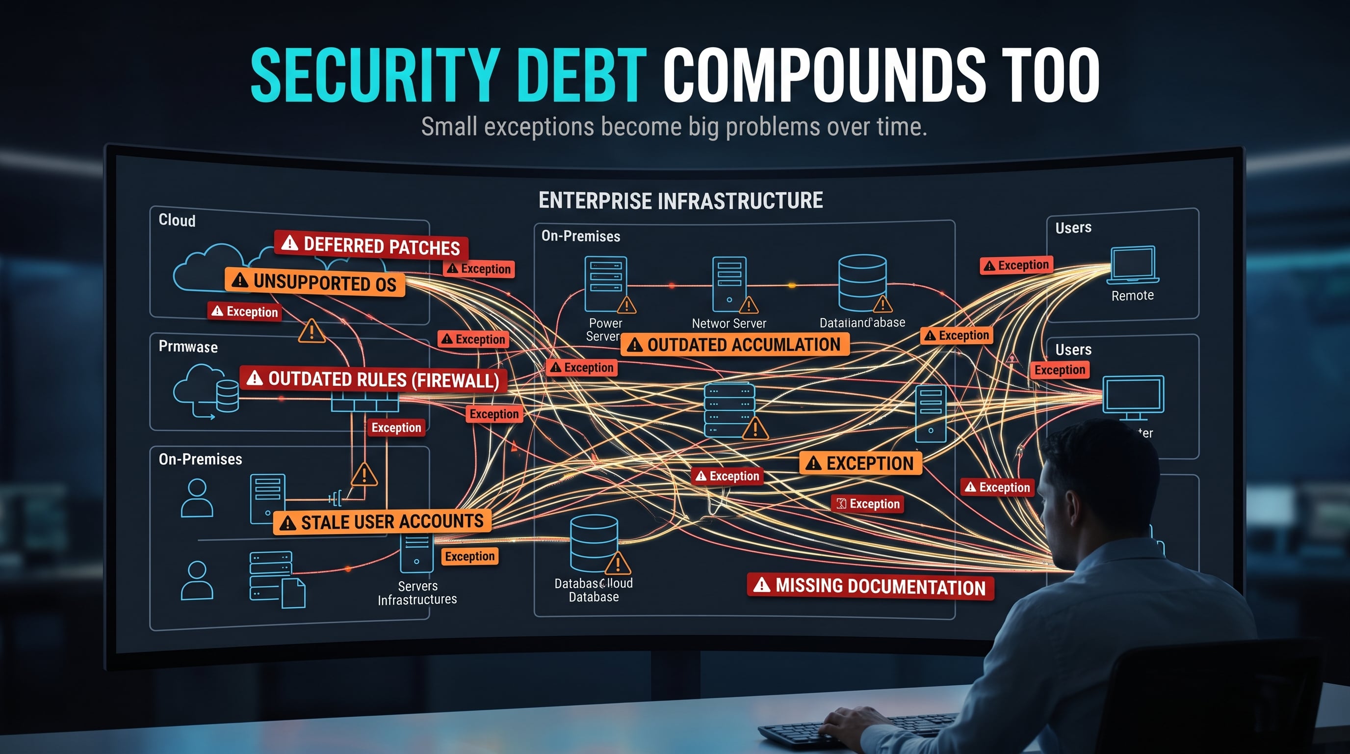 Security Debt Compounds Too
