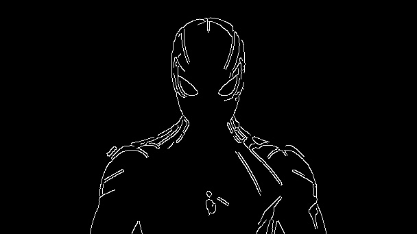 Gaussian Blur + Canny result