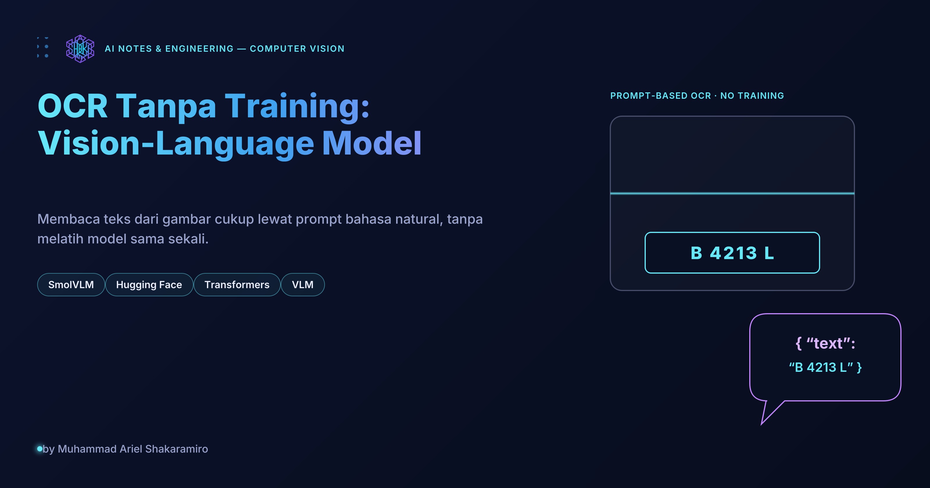 Text Recognition Tanpa Melatih Model Sama Sekali? Coba Vision-Language Model
