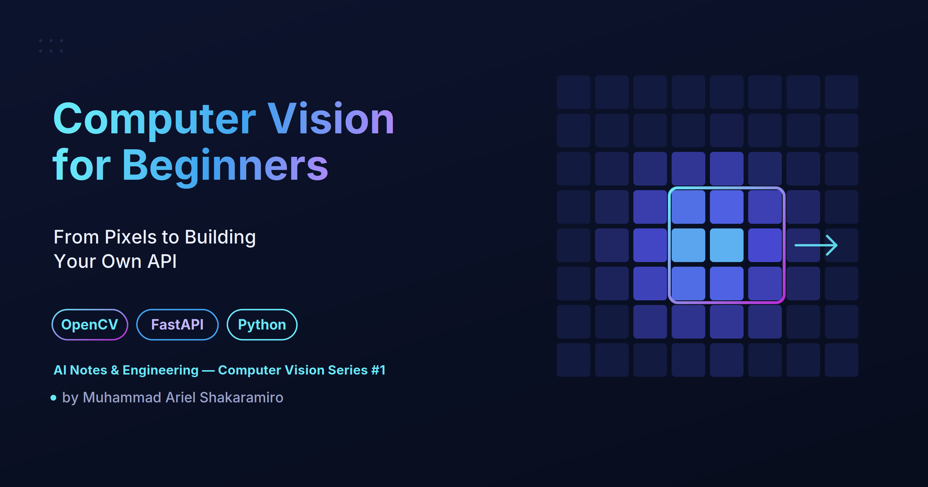 Computer Vision for Beginners: From Pixels to Building Your Own API (OpenCV + FastAPI)