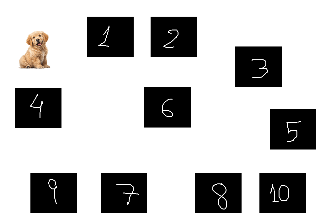 Figure 1: Illustration of the dog search problem