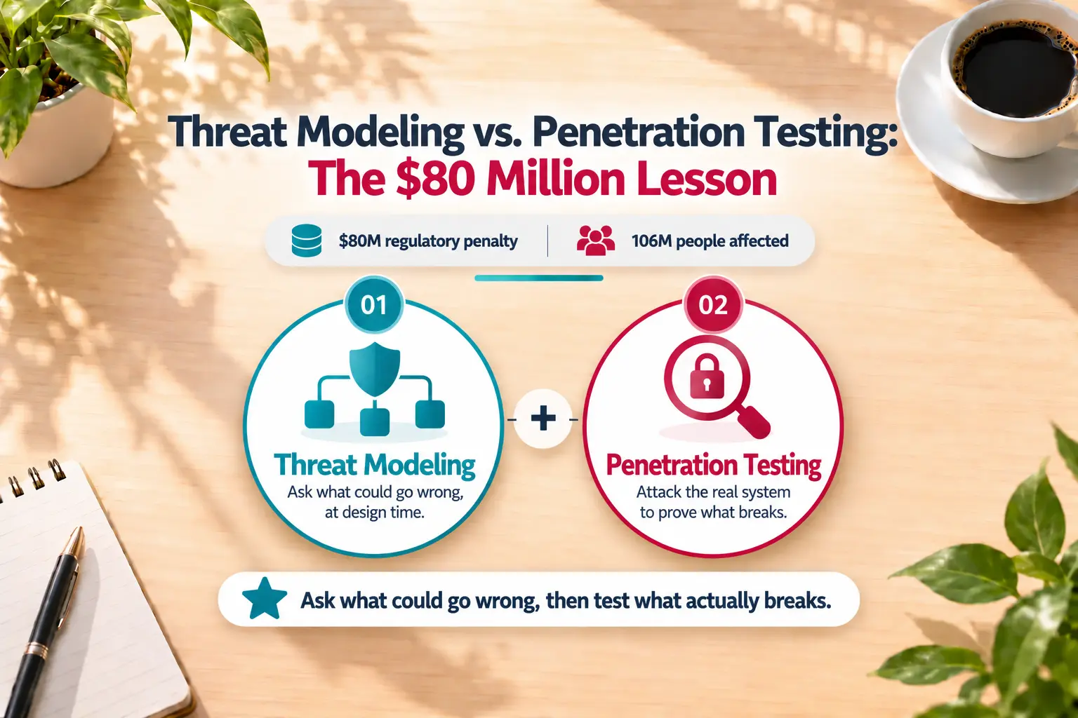 Threat Modeling vs. Penetration Testing: The $80 Million Lesson From Capital One