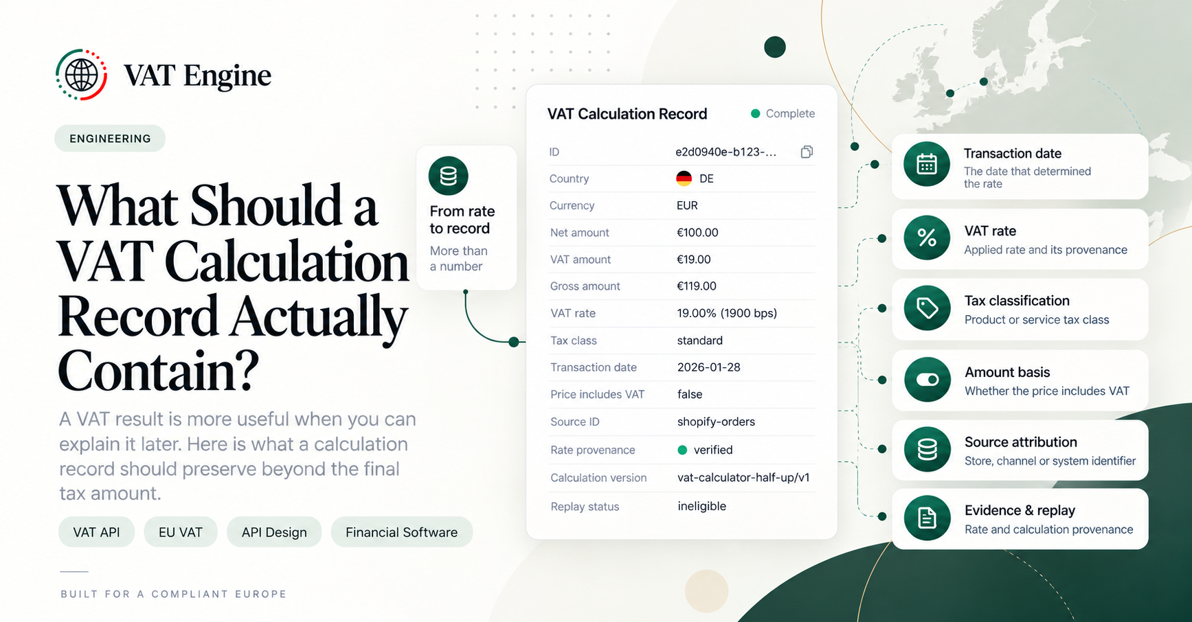 What Should a VAT Calculation Record Actually Contain?