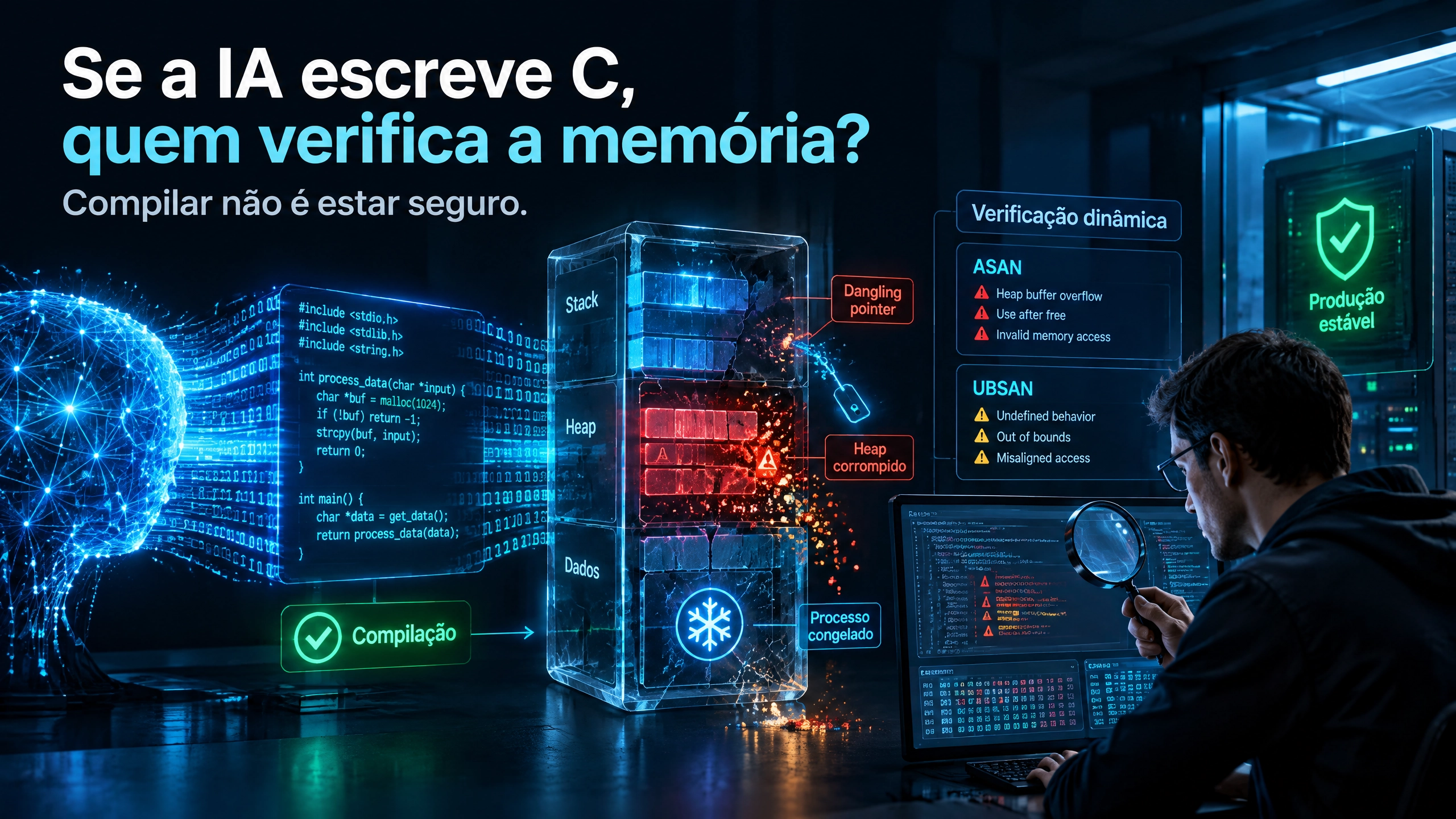 Se a IA não precisa de legibilidade, por que parar em C?