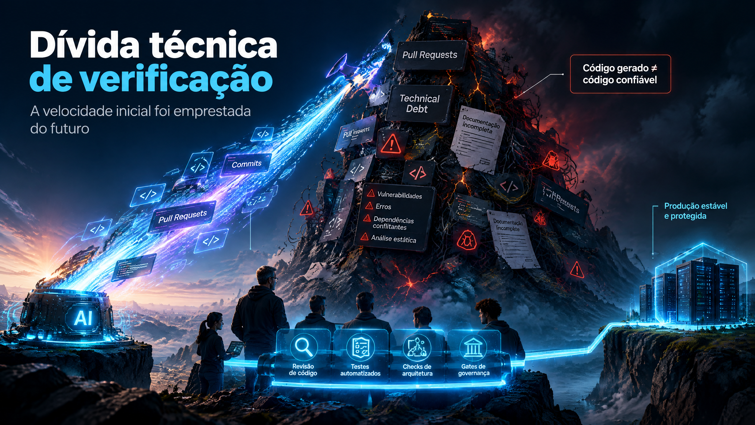 Dívida Técnica de Verificação de Código IA