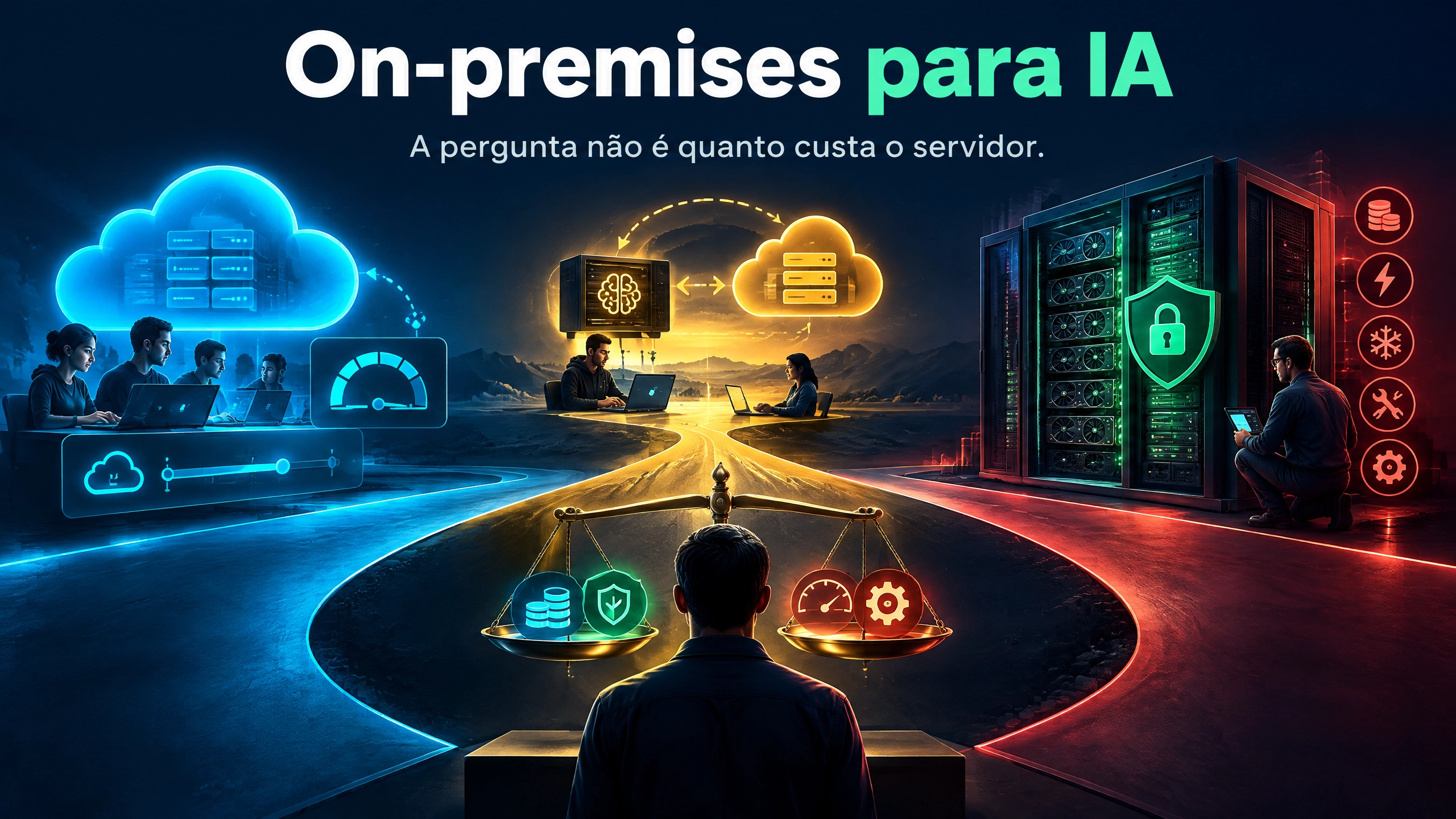 Quando vale a pena um servidor on-premises só para IA de desenvolvimento?