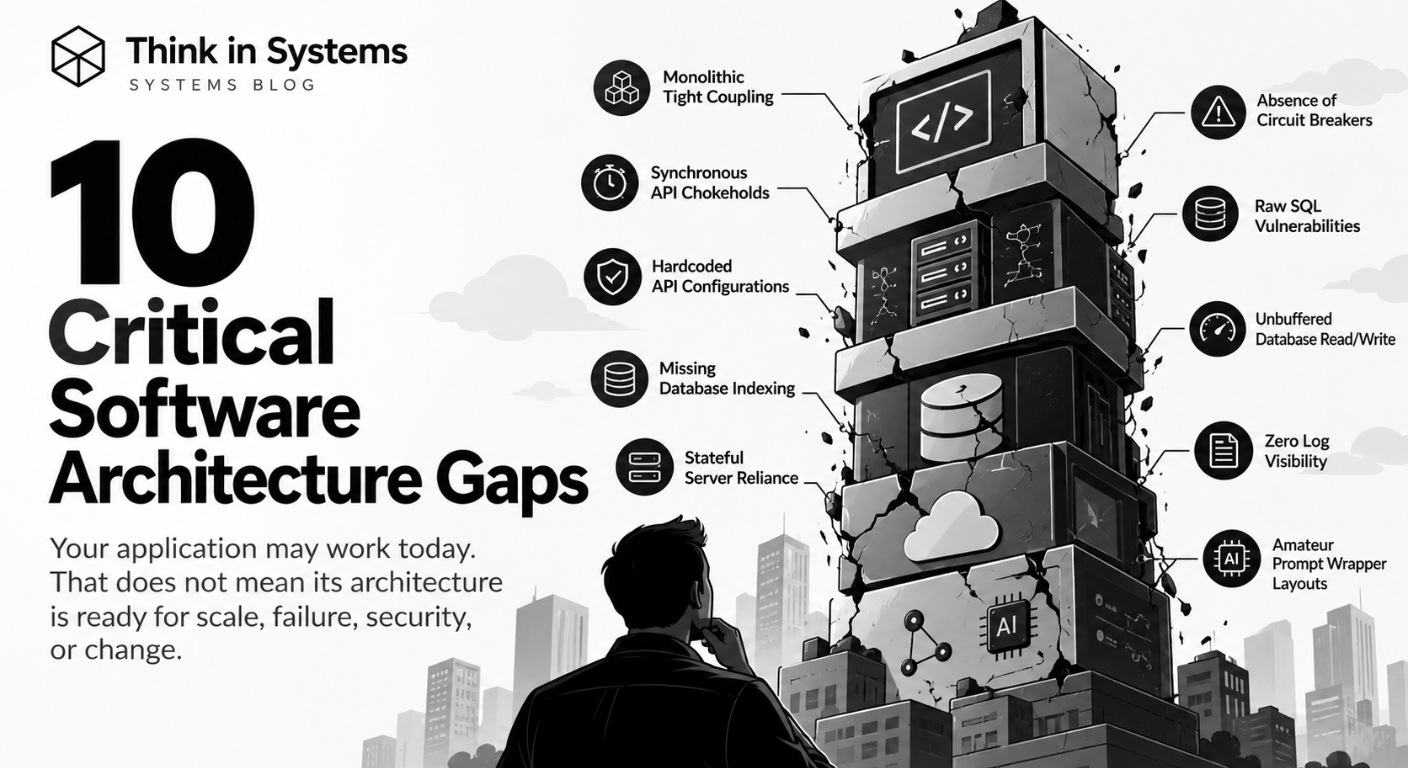 10 Critical Software Architecture Gaps That Quietly Become Business Problems