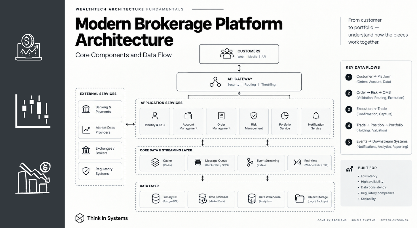Modern Brokerage Platform Architecture: Core Components and Data Flow