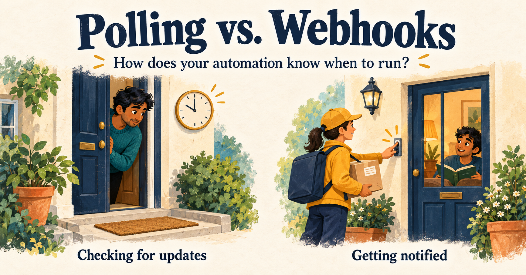 Polling vs. Webhooks: How Does Your Automation Know When to Run?