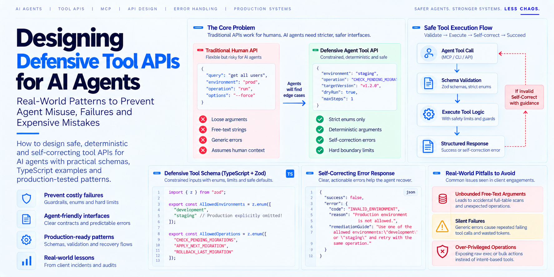 Defensive Tool API Design: Building Interfaces AI Agents Can’t Abuse