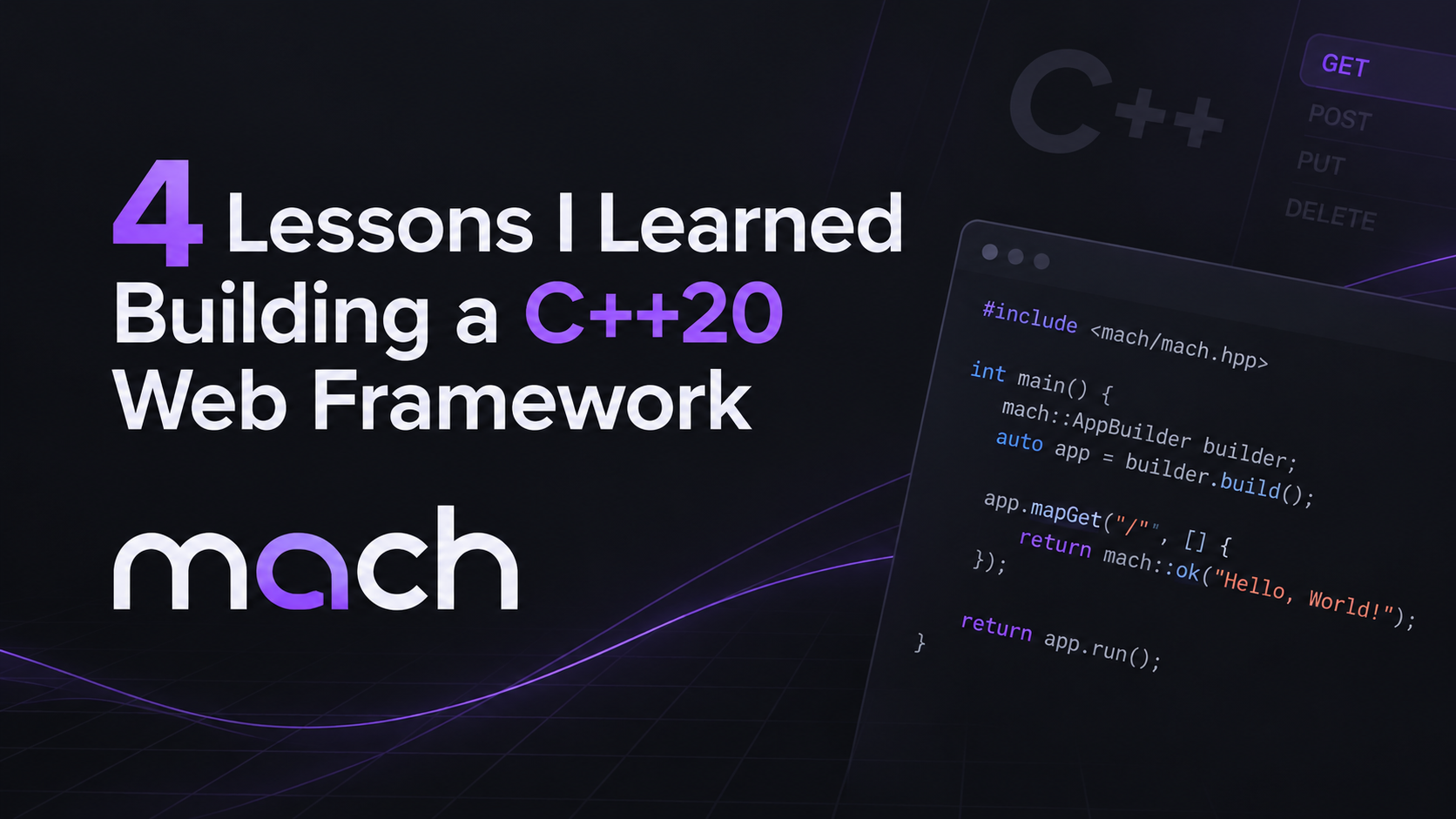 4 Lessons I Learned Building a C++20 Web Framework