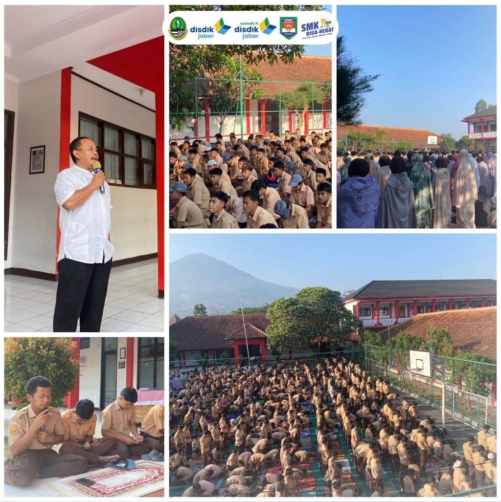 Respons Imbauan Bupati, SMKN 9 Garut Gelar Shalat Dhuha dan Istigosah Bersama demi Kemajuan Daerah