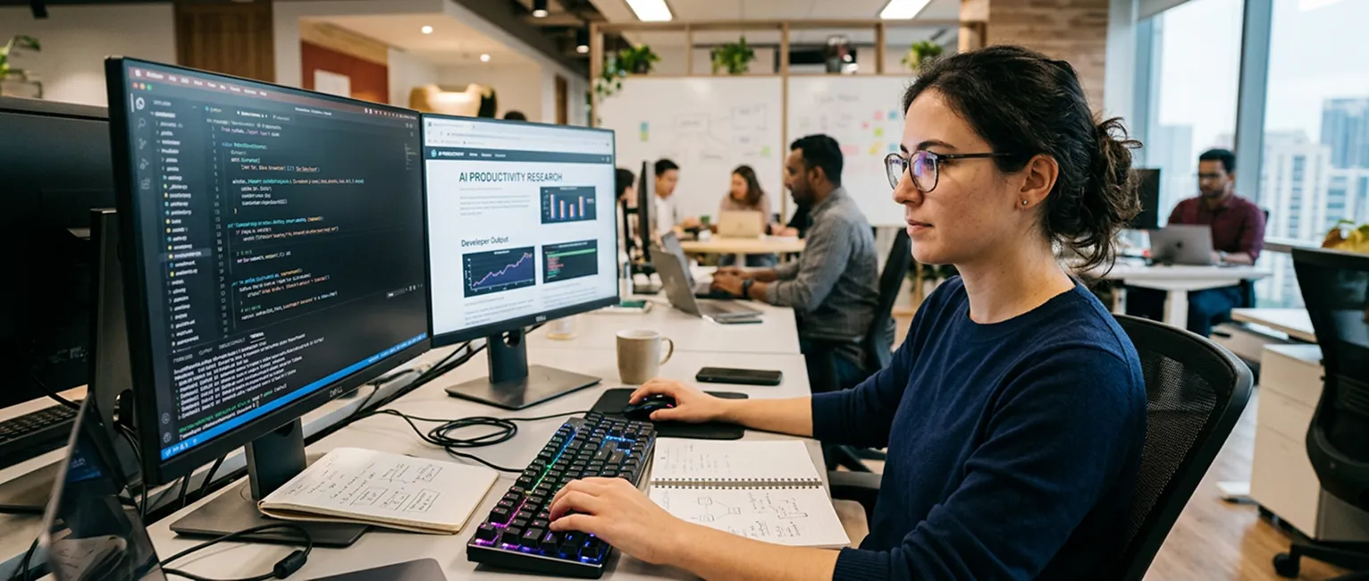 AI in Software Development: What Does the Research Say About AI Developer Productivity