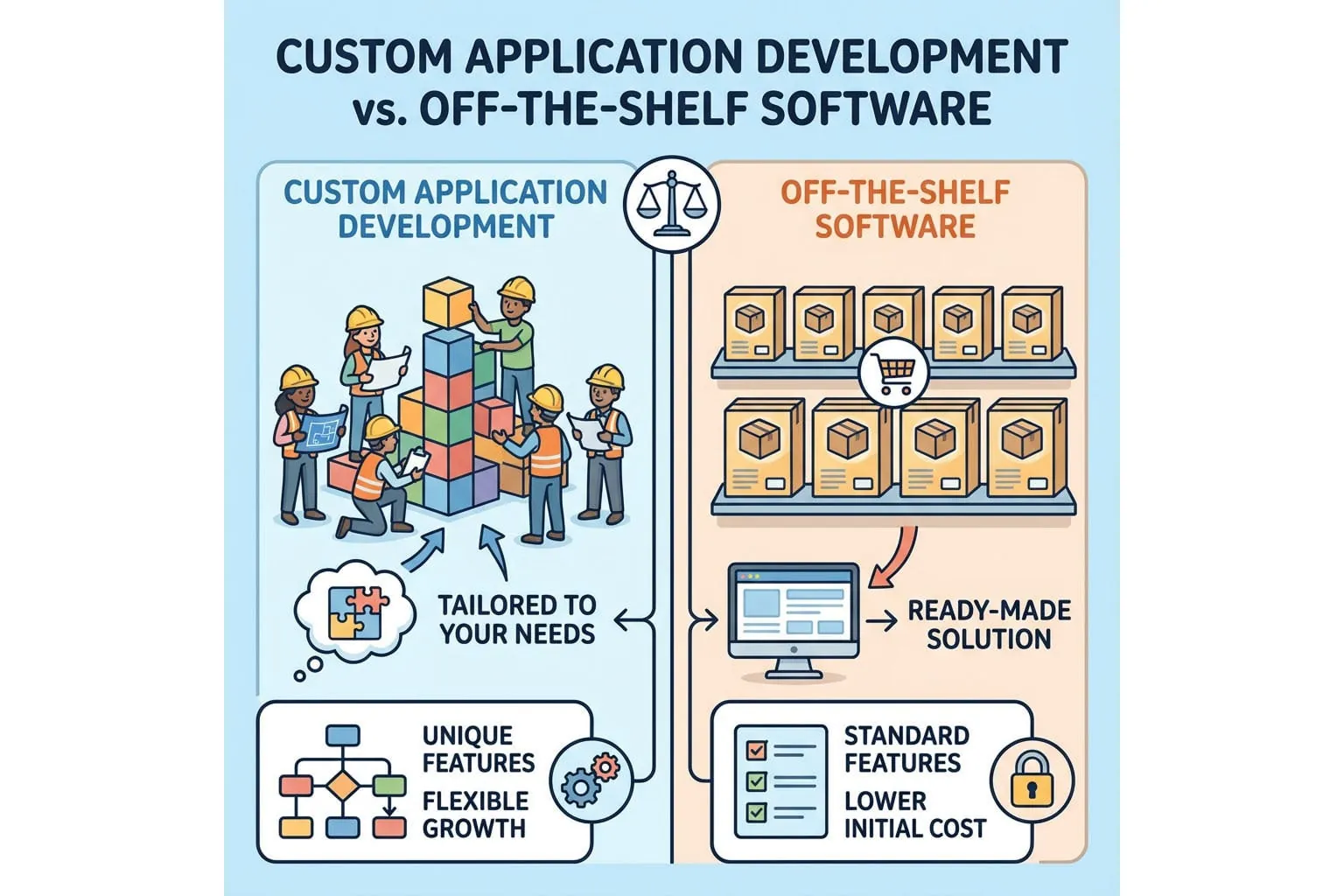 Custom Web Application Development: Custom Web Application Development vs. Off-the-Shelf Software