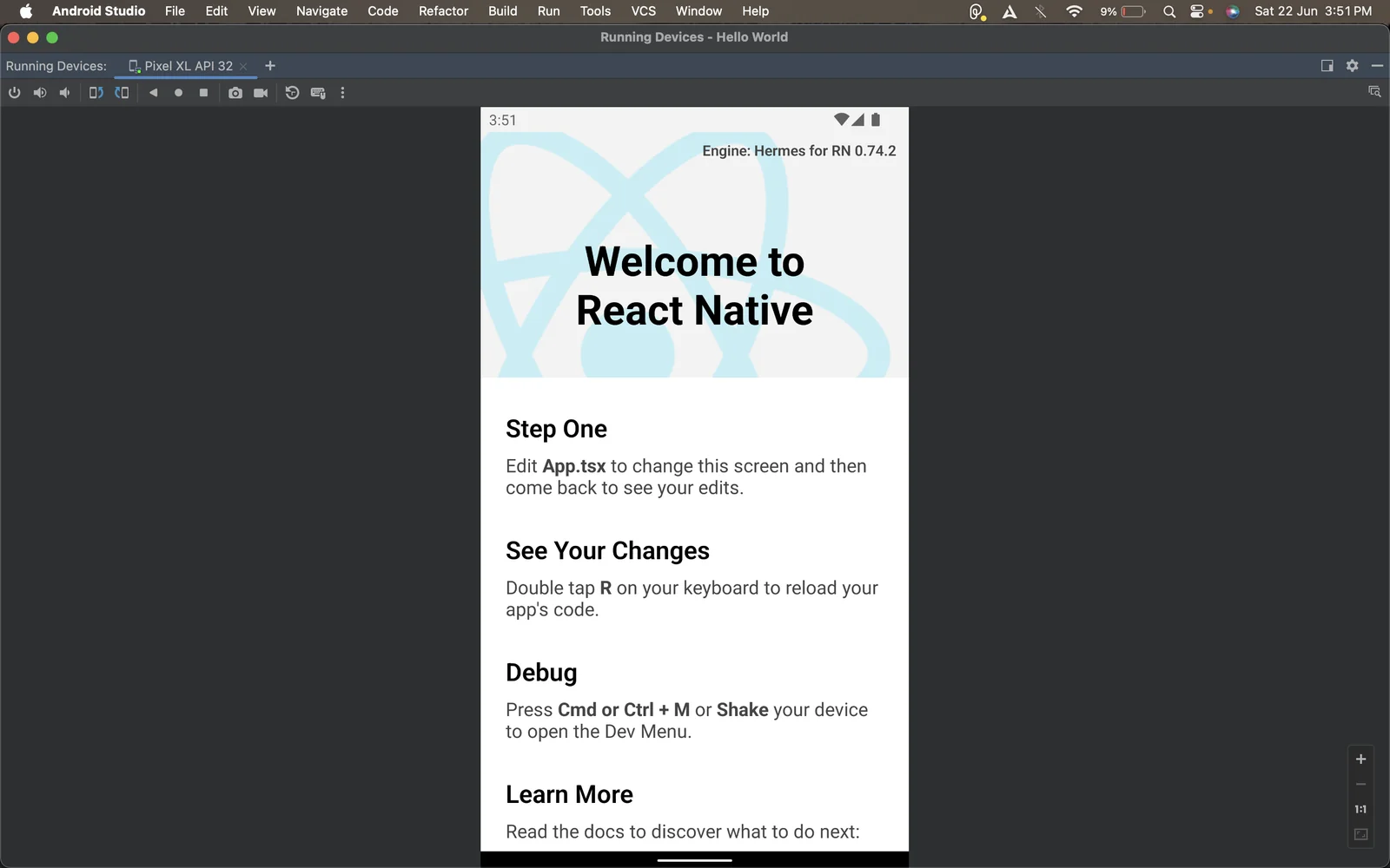 Beginner's Guide: Step 3.1: Running on Android Emulator (4)