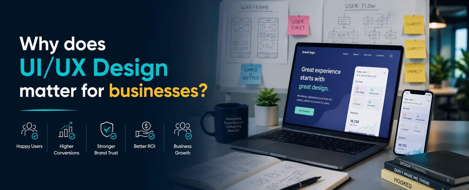 UI UX Design Process Explained for Businesses: Why does UI/UX Design matter for businesses