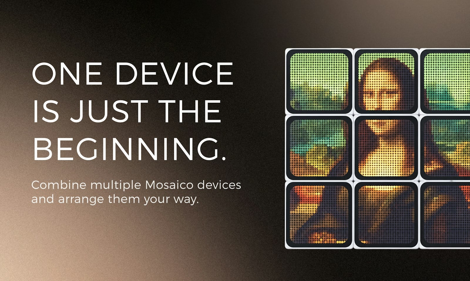 Multiple ESP-Mosaico devices arranged in a grid