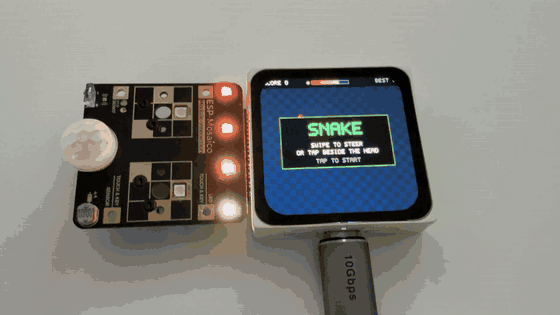 The light meter: covering the photoresistor drops both the bar and the LEDs