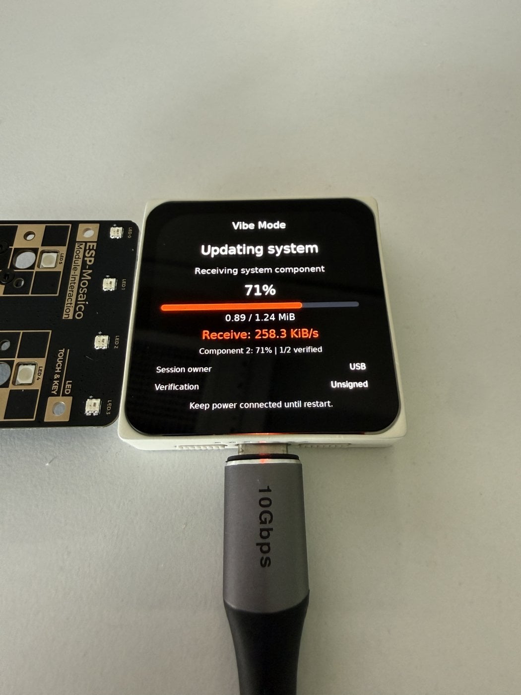 Vibe Mode receiving a system update