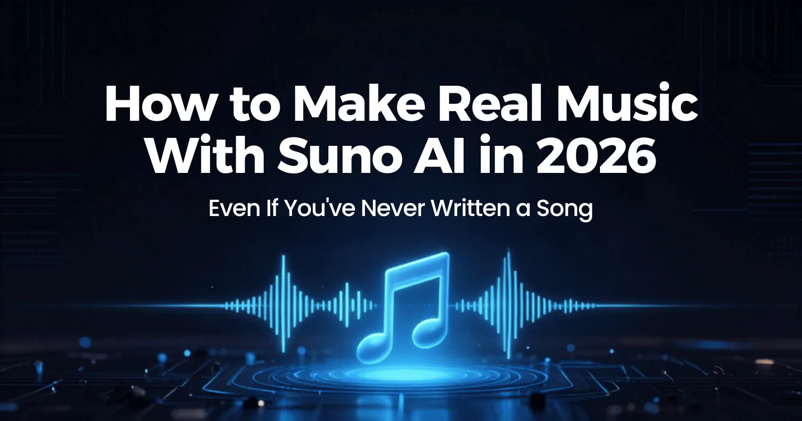 How to Make Real Music With Suno AI in 2026 — Even If You've Never Written a Song