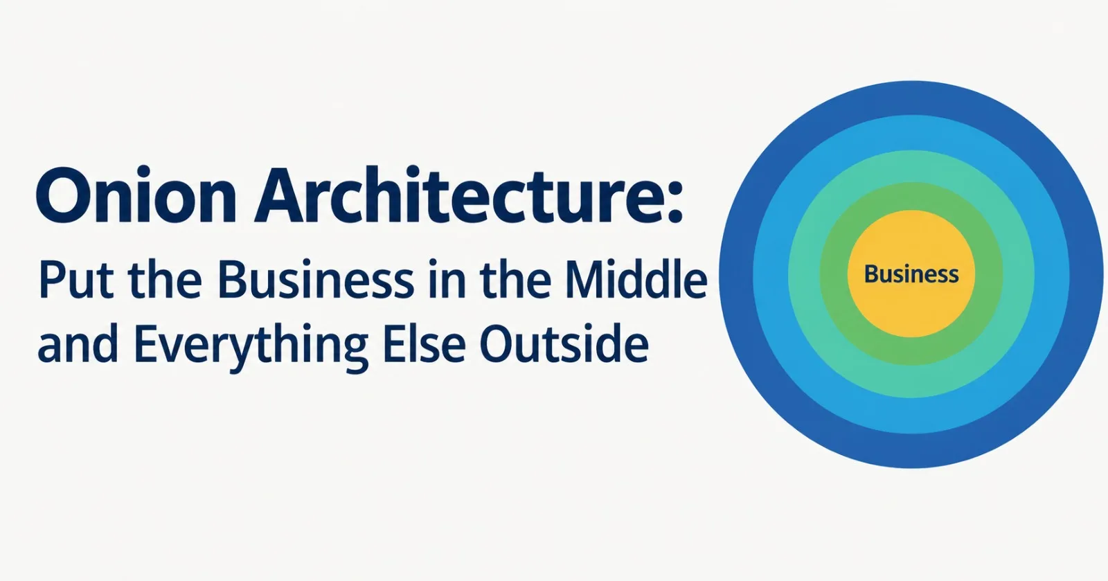 Onion Architecture: Put the Business in the Middle and Everything Else Outside