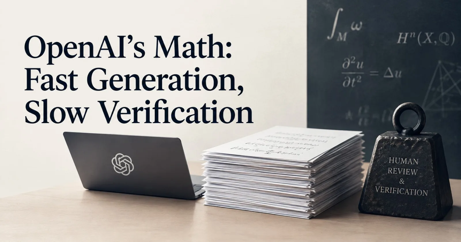 OpenAI’s Math: Fast Generation, Slow Verification